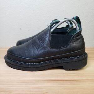 Georgia Giant Women's Size 9 Romeo Slip On Shoes Black Leather Workwear